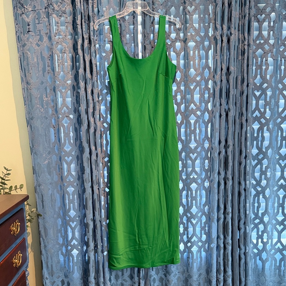 Anne Klein Vibrant Green Midi Dress